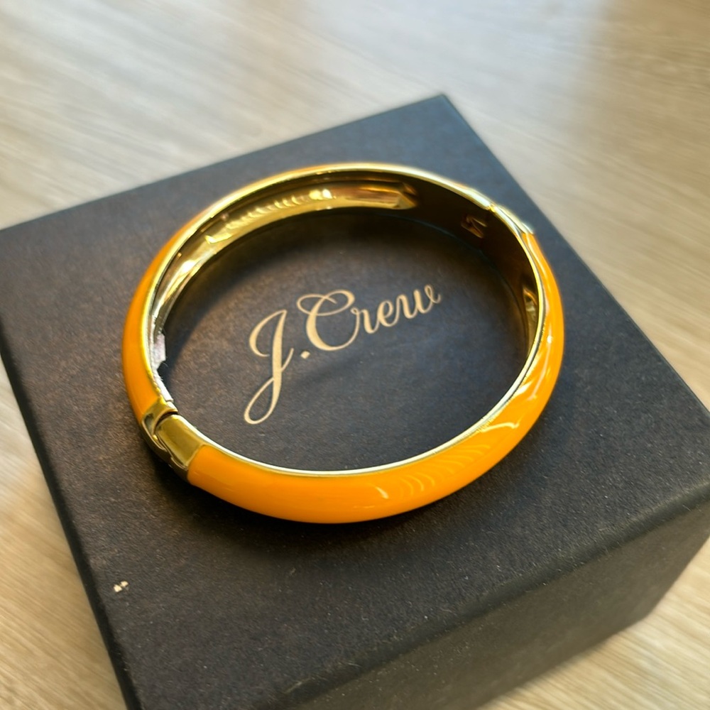New J.Crew yellow and gold bangle